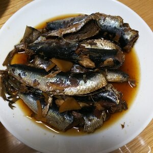 しょうがと梅干しでいわしの甘露煮